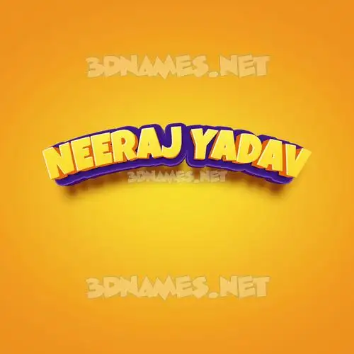 neeraj yadav in Orange Toon style - 3D name wallpaper neeraj yadav in Orange Toon style - 3D name wallpaper