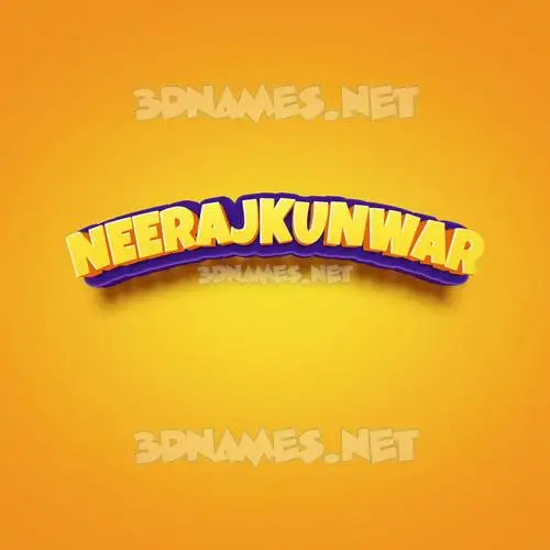 neerajkunwar in Orange Toon style - 3D name wallpaper neerajkunwar in Orange Toon style - 3D name wallpaper