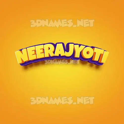 neerajyoti in Orange Toon style - 3D name wallpaper neerajyoti in Orange Toon style - 3D name wallpaper