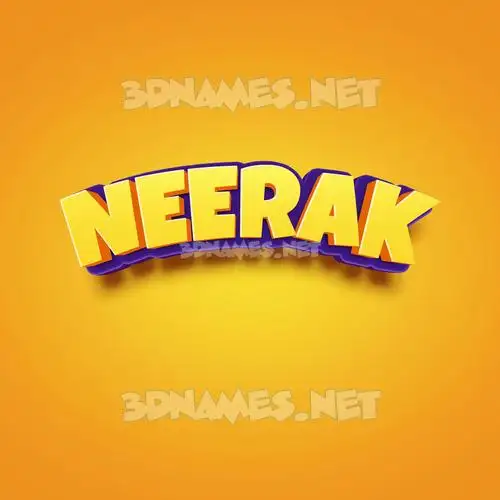 neerak in Orange Toon style - 3D name wallpaper neerak in Orange Toon style - 3D name wallpaper
