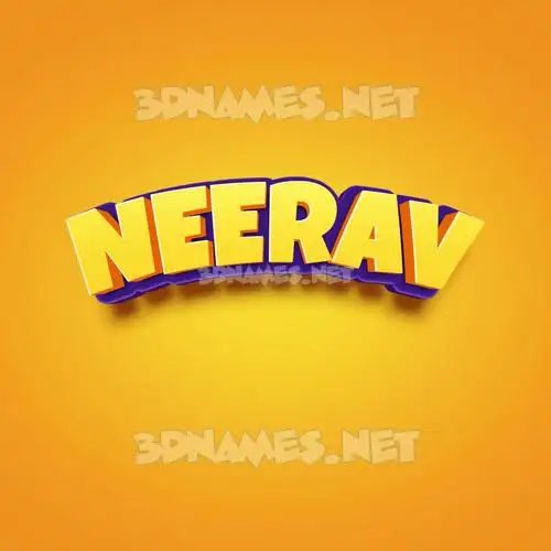 neerav in Orange Toon style - 3D name wallpaper neerav in Orange Toon style - 3D name wallpaper