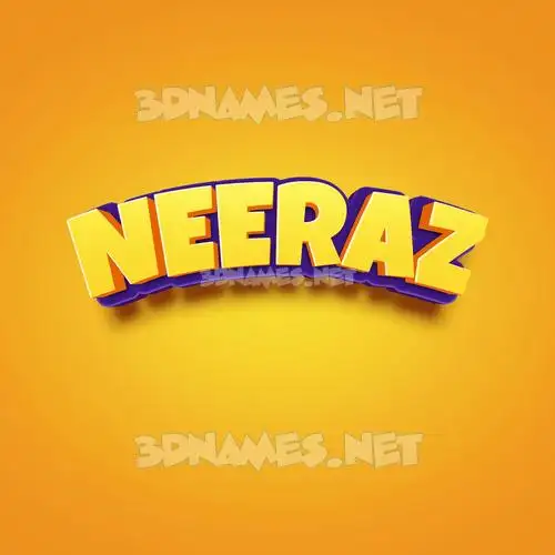 neeraz in Orange Toon style - 3D name wallpaper neeraz in Orange Toon style - 3D name wallpaper