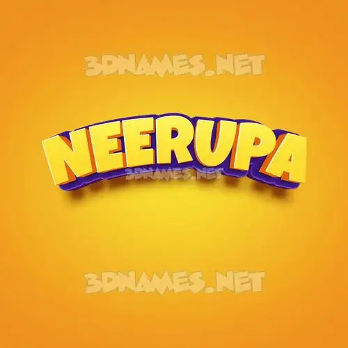 neerupa in Orange Toon style - 3D name wallpaper neerupa in Orange Toon style - 3D name wallpaper