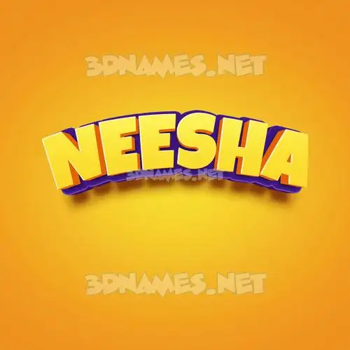 neesha in Orange Toon style - 3D name wallpaper neesha in Orange Toon style - 3D name wallpaper