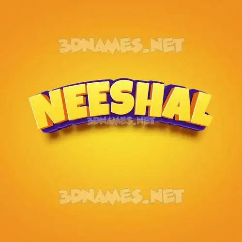 neeshal in Orange Toon style - 3D name wallpaper neeshal in Orange Toon style - 3D name wallpaper