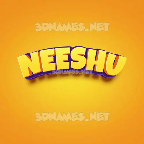 neeshu in Orange Toon style - 3D name wallpaper neeshu in Orange Toon style - 3D name wallpaper