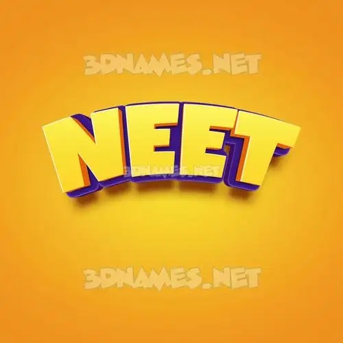 neet in Orange Toon style - 3D name wallpaper neet in Orange Toon style - 3D name wallpaper