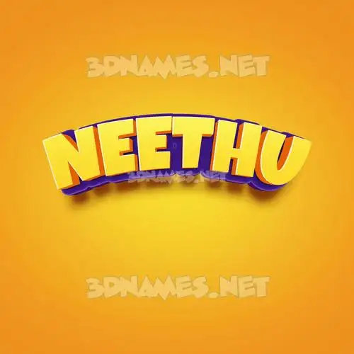 neethu in Orange Toon style - 3D name wallpaper neethu in Orange Toon style - 3D name wallpaper