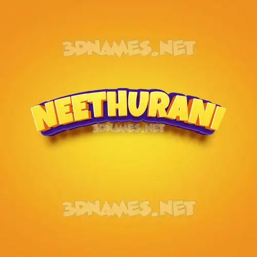 neethurani in Orange Toon style - 3D name wallpaper neethurani in Orange Toon style - 3D name wallpaper