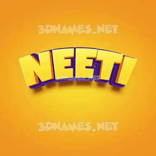 neeti in Orange Toon style - 3D name wallpaper neeti in Orange Toon style - 3D name wallpaper
