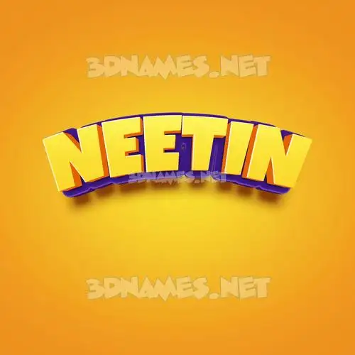 neetin in Orange Toon style - 3D name wallpaper neetin in Orange Toon style - 3D name wallpaper