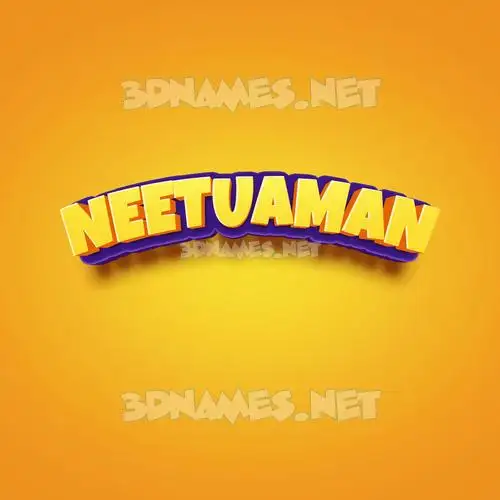 neetuaman in Orange Toon style - 3D name wallpaper neetuaman in Orange Toon style - 3D name wallpaper