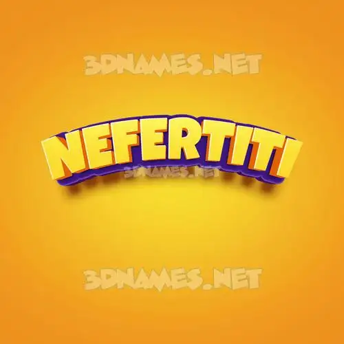 nefertiti in Orange Toon style - 3D name wallpaper nefertiti in Orange Toon style - 3D name wallpaper