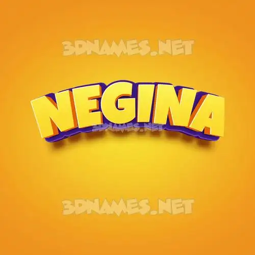 negina in Orange Toon style - 3D name wallpaper negina in Orange Toon style - 3D name wallpaper