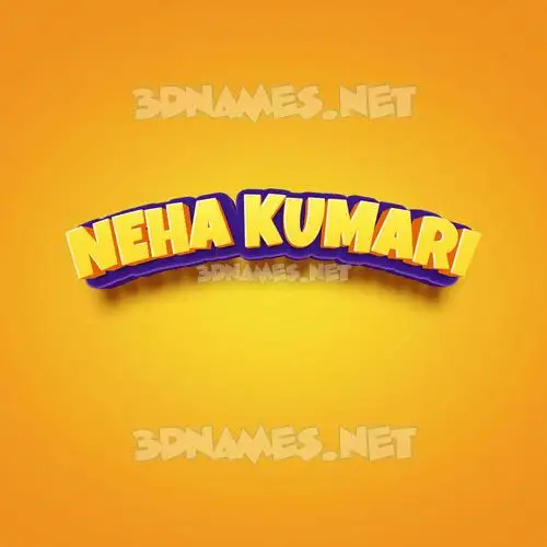 neha kumari in Orange Toon style - 3D name wallpaper neha kumari in Orange Toon style - 3D name wallpaper