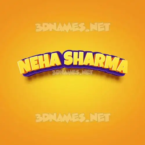 neha sharma in Orange Toon style - 3D name wallpaper neha sharma in Orange Toon style - 3D name wallpaper