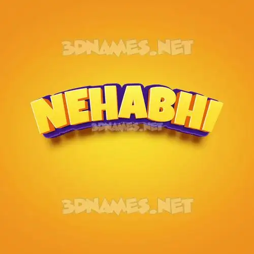 nehabhi in Orange Toon style - 3D name wallpaper nehabhi in Orange Toon style - 3D name wallpaper