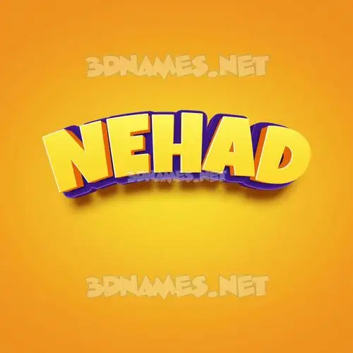 nehad in Orange Toon style - 3D name wallpaper nehad in Orange Toon style - 3D name wallpaper
