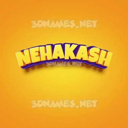 nehakash in Orange Toon style - 3D name wallpaper nehakash in Orange Toon style - 3D name wallpaper