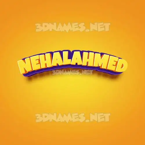 nehalahmed in Orange Toon style - 3D name wallpaper nehalahmed in Orange Toon style - 3D name wallpaper