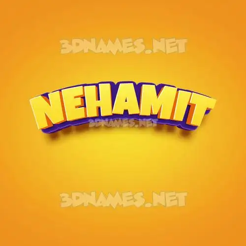 nehamit in Orange Toon style - 3D name wallpaper nehamit in Orange Toon style - 3D name wallpaper