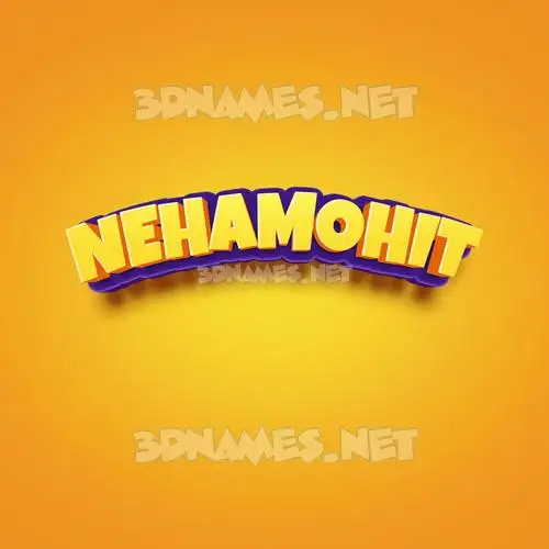 nehamohit in Orange Toon style - 3D name wallpaper nehamohit in Orange Toon style - 3D name wallpaper