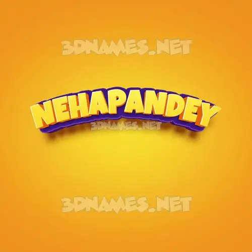 nehapandey in Orange Toon style - 3D name wallpaper nehapandey in Orange Toon style - 3D name wallpaper