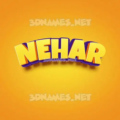 nehar in Orange Toon style - 3D name wallpaper nehar in Orange Toon style - 3D name wallpaper