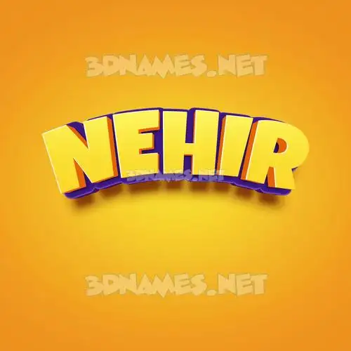 nehir in Orange Toon style - 3D name wallpaper nehir in Orange Toon style - 3D name wallpaper