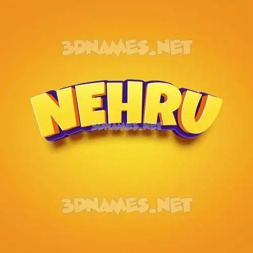 nehru in Orange Toon style - 3D name wallpaper nehru in Orange Toon style - 3D name wallpaper