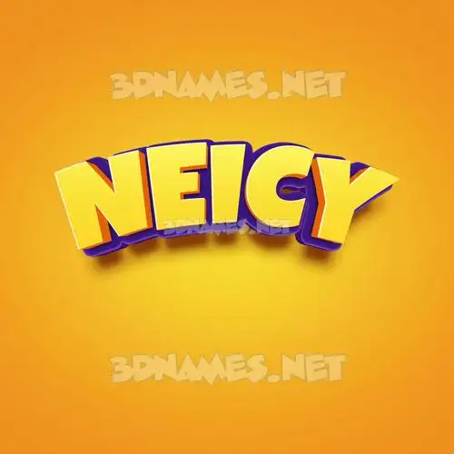 neicy in Orange Toon style - 3D name wallpaper neicy in Orange Toon style - 3D name wallpaper
