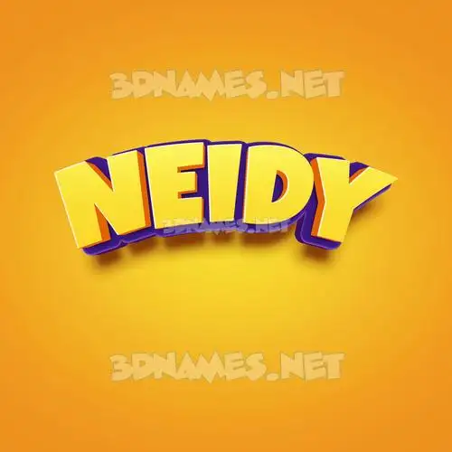 neidy in Orange Toon style - 3D name wallpaper neidy in Orange Toon style - 3D name wallpaper