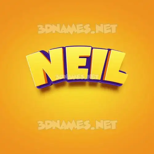 neil in Orange Toon style - 3D name wallpaper neil in Orange Toon style - 3D name wallpaper