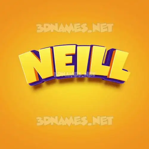 neill in Orange Toon style - 3D name wallpaper neill in Orange Toon style - 3D name wallpaper