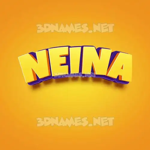 neina in Orange Toon style - 3D name wallpaper neina in Orange Toon style - 3D name wallpaper