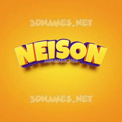 neison in Orange Toon style - 3D name wallpaper neison in Orange Toon style - 3D name wallpaper
