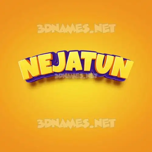 nejatun in Orange Toon style - 3D name wallpaper nejatun in Orange Toon style - 3D name wallpaper