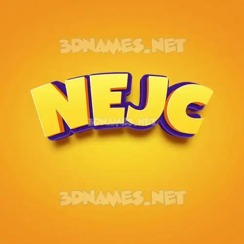 nejc in Orange Toon style - 3D name wallpaper nejc in Orange Toon style - 3D name wallpaper