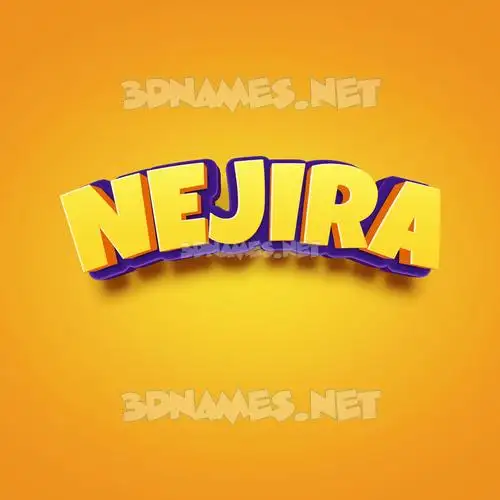 nejira in Orange Toon style - 3D name wallpaper nejira in Orange Toon style - 3D name wallpaper