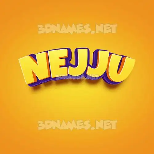 nejju in Orange Toon style - 3D name wallpaper nejju in Orange Toon style - 3D name wallpaper