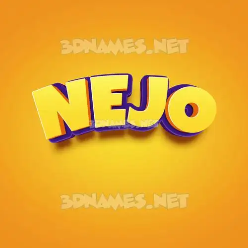nejo in Orange Toon style - 3D name wallpaper nejo in Orange Toon style - 3D name wallpaper