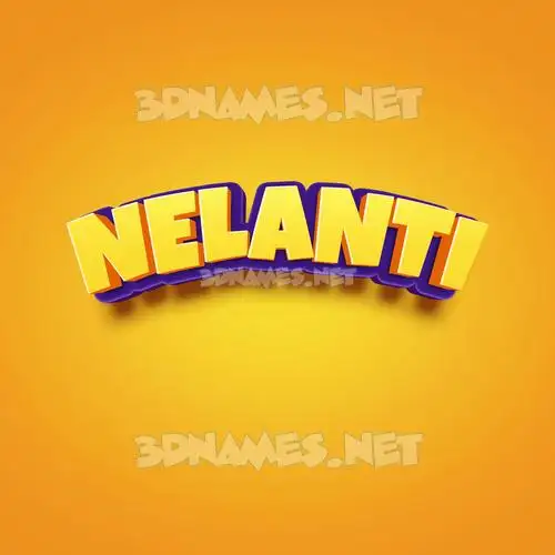 nelanti in Orange Toon style - 3D name wallpaper nelanti in Orange Toon style - 3D name wallpaper