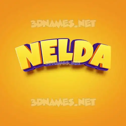 nelda in Orange Toon style - 3D name wallpaper nelda in Orange Toon style - 3D name wallpaper