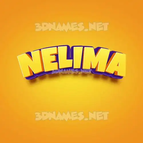 nelima in Orange Toon style - 3D name wallpaper nelima in Orange Toon style - 3D name wallpaper