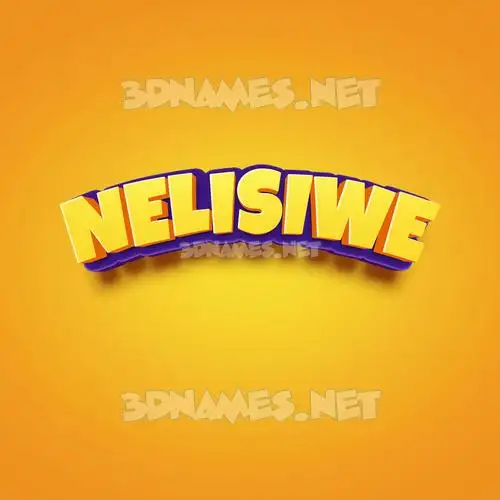nelisiwe in Orange Toon style - 3D name wallpaper nelisiwe in Orange Toon style - 3D name wallpaper