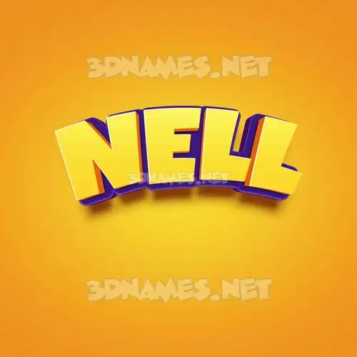 nell in Orange Toon style - 3D name wallpaper nell in Orange Toon style - 3D name wallpaper