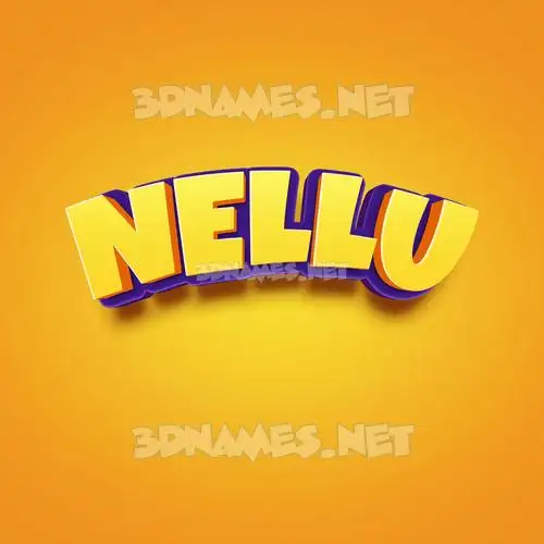 nellu in Orange Toon style - 3D name wallpaper nellu in Orange Toon style - 3D name wallpaper