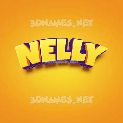 nelly in Orange Toon style - 3D name wallpaper