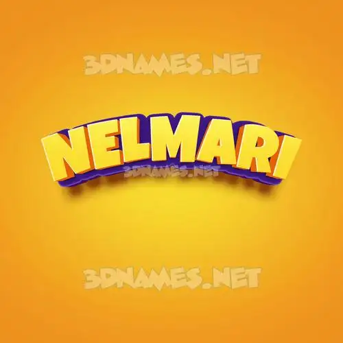 nelmari in Orange Toon style - 3D name wallpaper nelmari in Orange Toon style - 3D name wallpaper