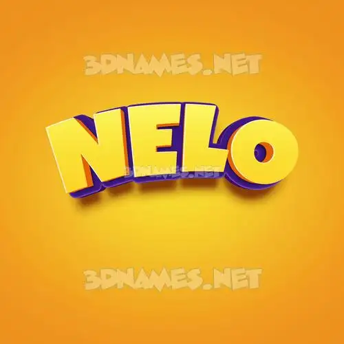 nelo in Orange Toon style - 3D name wallpaper nelo in Orange Toon style - 3D name wallpaper